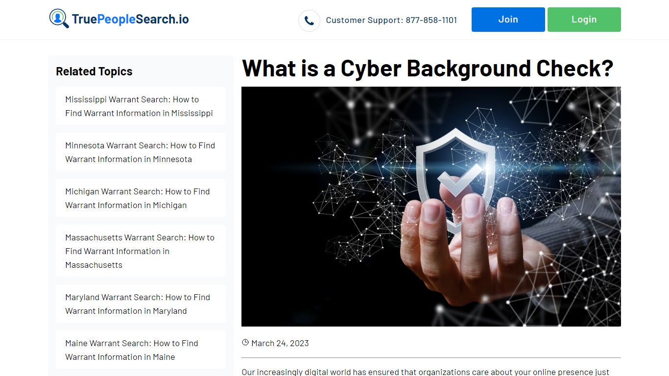 What is a Cyber Background Check? - True People Search